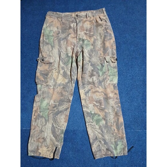 Other - VINTAGE Advantage Timber Camo pants Adjustable waist, Pockets Large 38-40